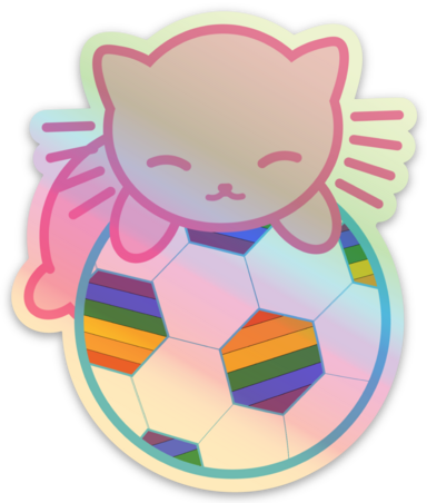 Holo Soccer Sticker