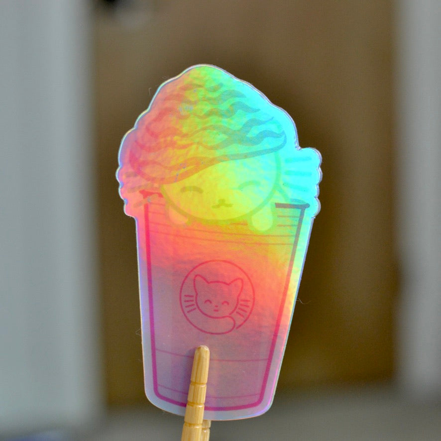 Holo Pink Drink Sticker