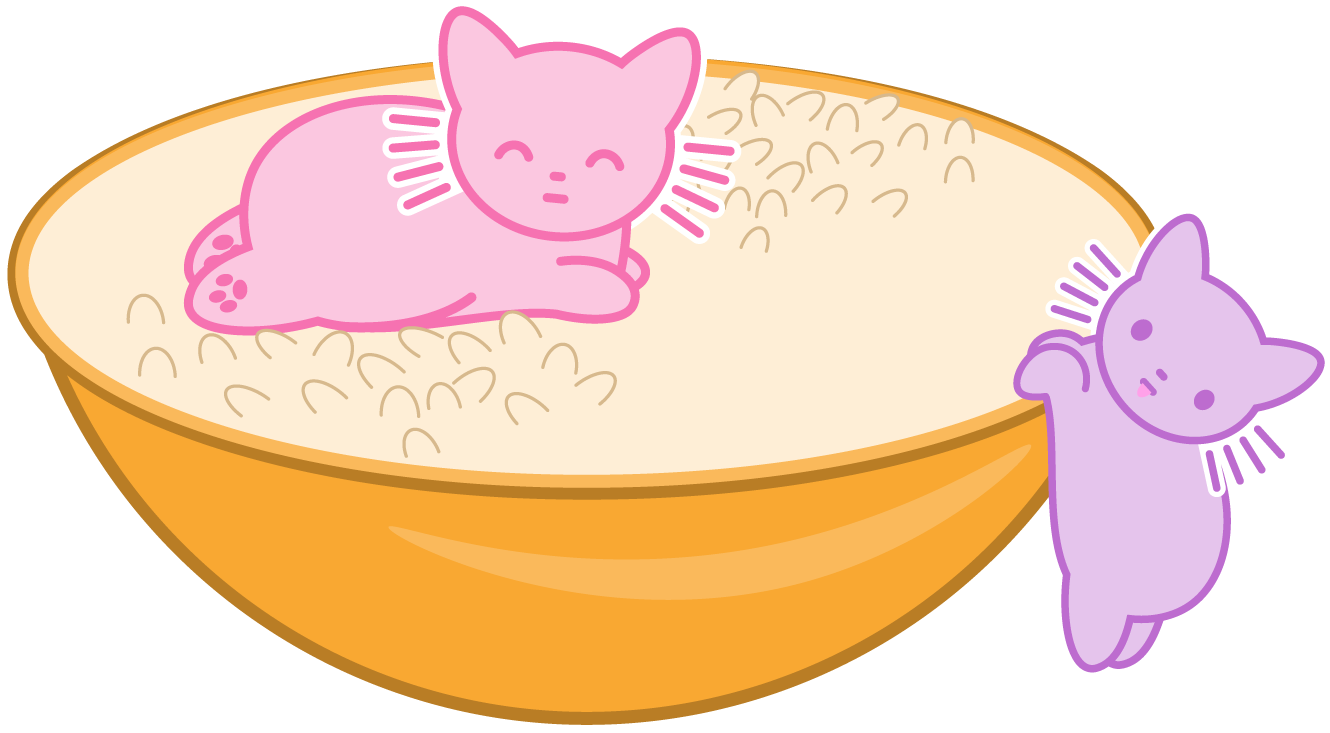 Rice Cats Sticker