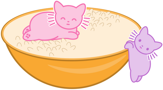 Rice Cats Sticker