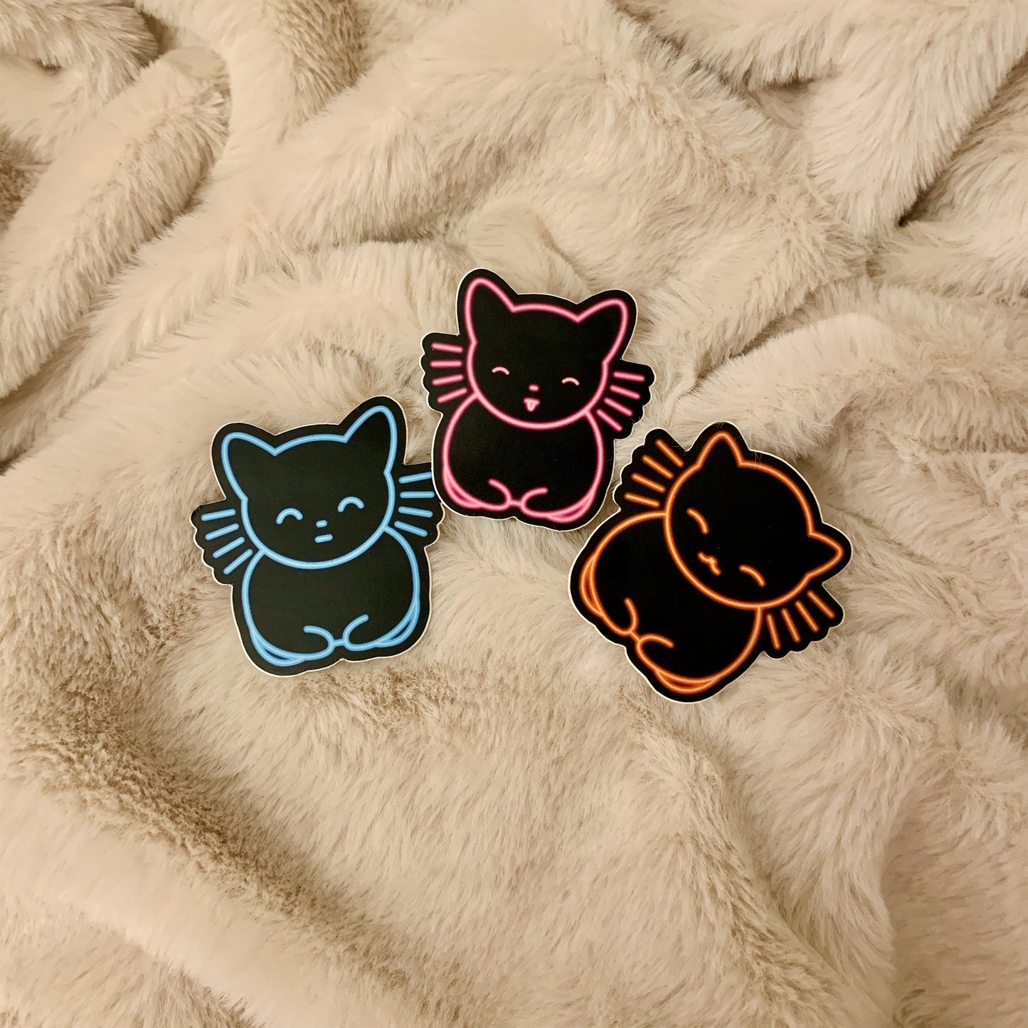 Neon Cat Sticker