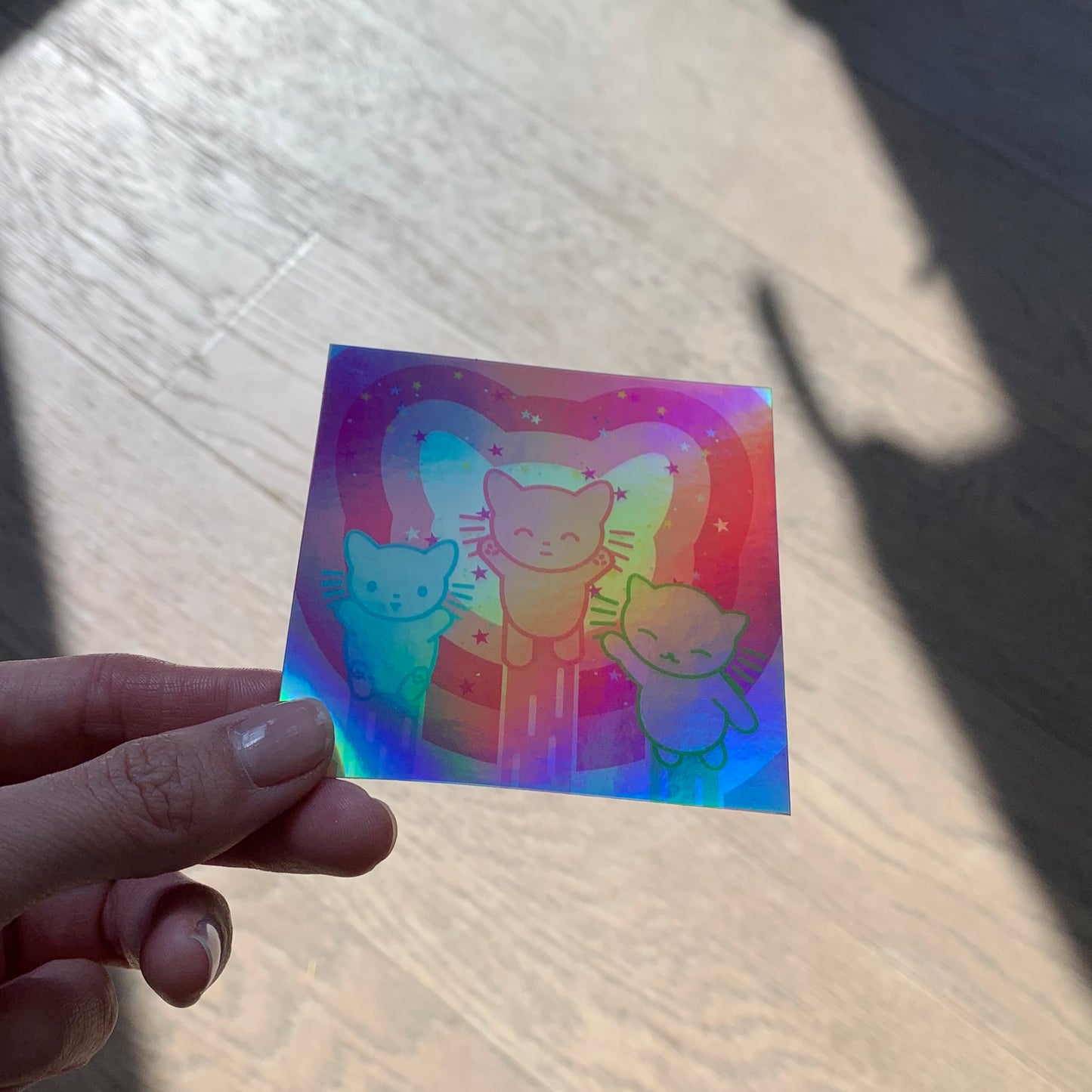 Powerpuff Cats Holo Sticker
