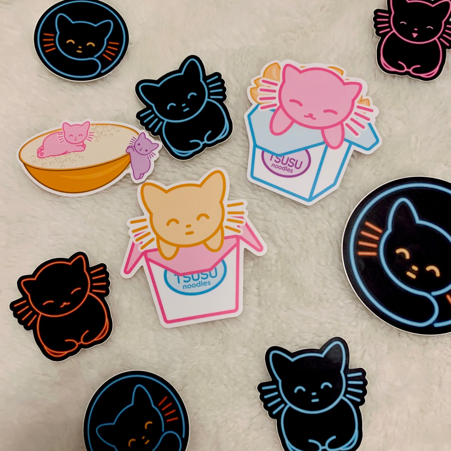 Rice Cats Sticker