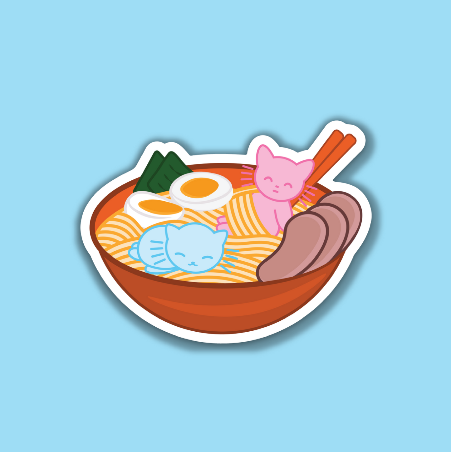 Ramen Cat Sticker