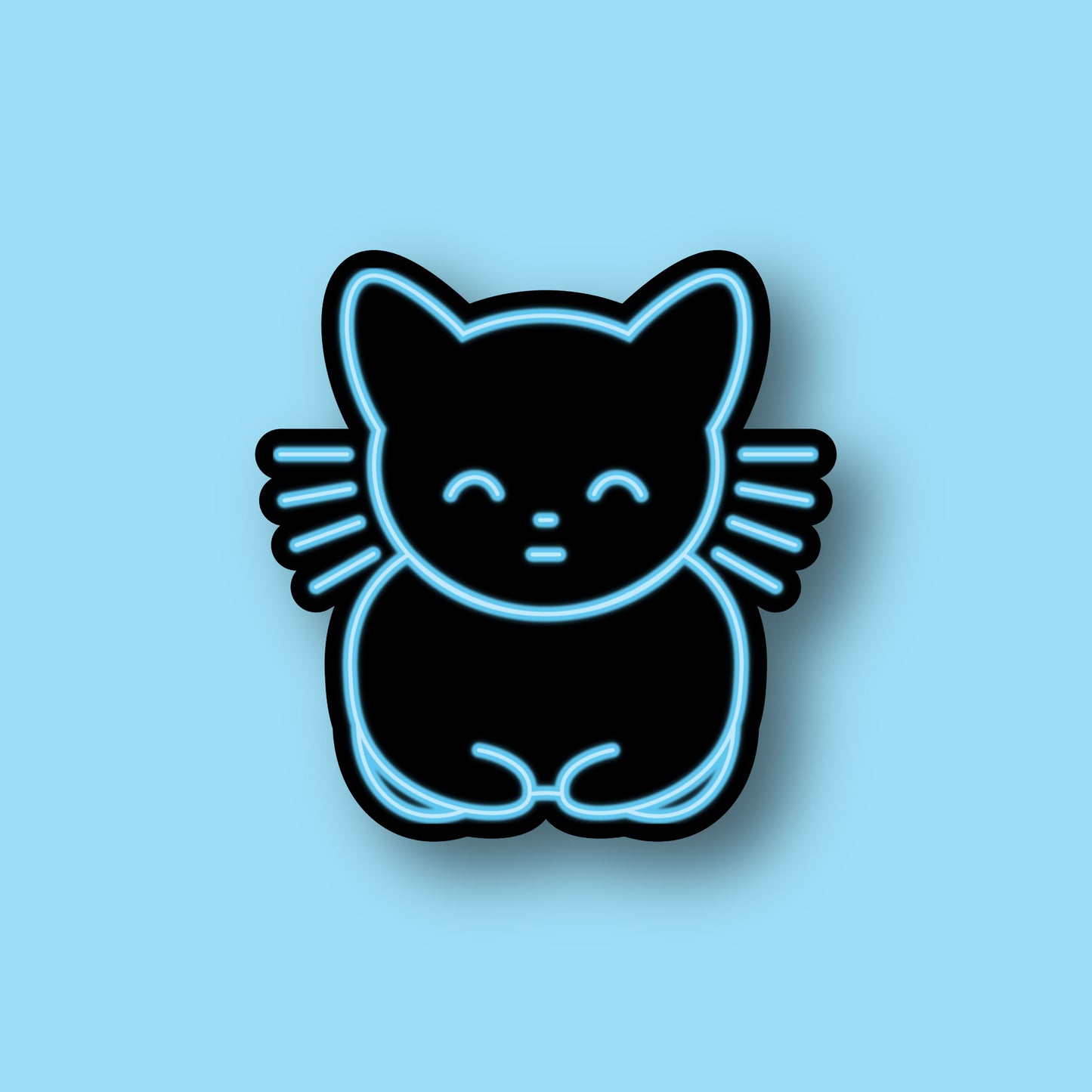 Neon Cat Sticker