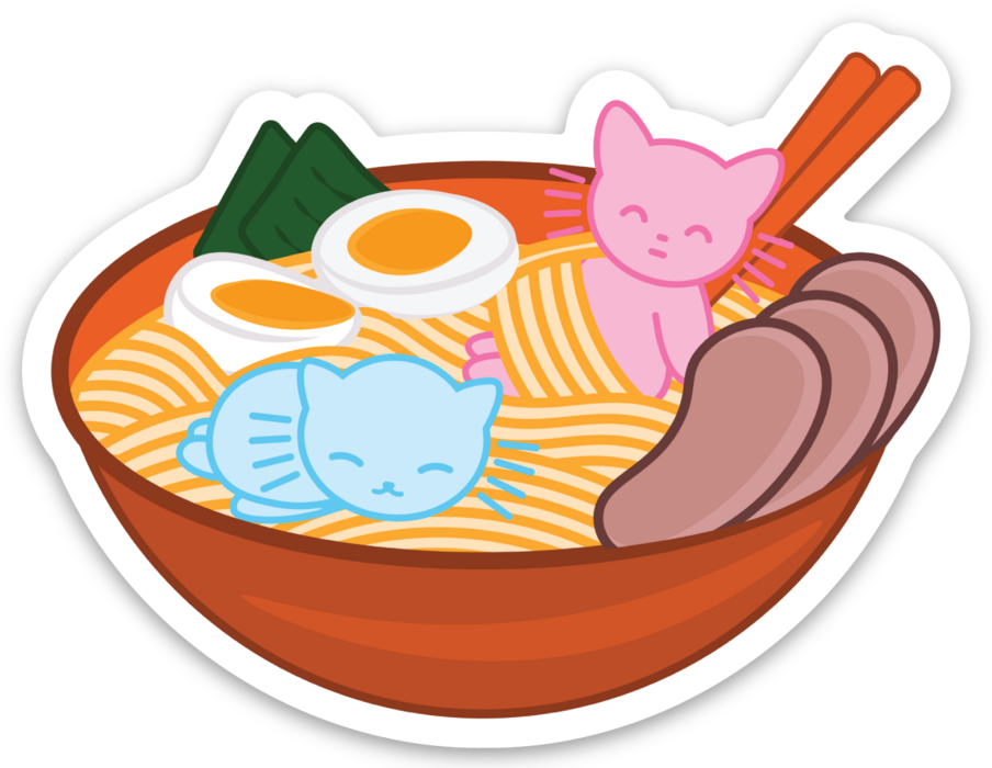 Ramen Cat Sticker